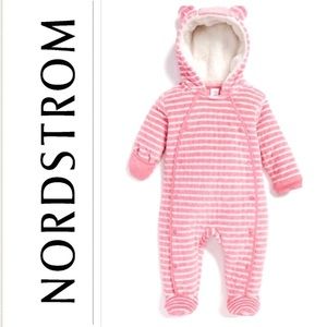 💕HP💕 Pink Hooded Bunting by Nordstrom Baby